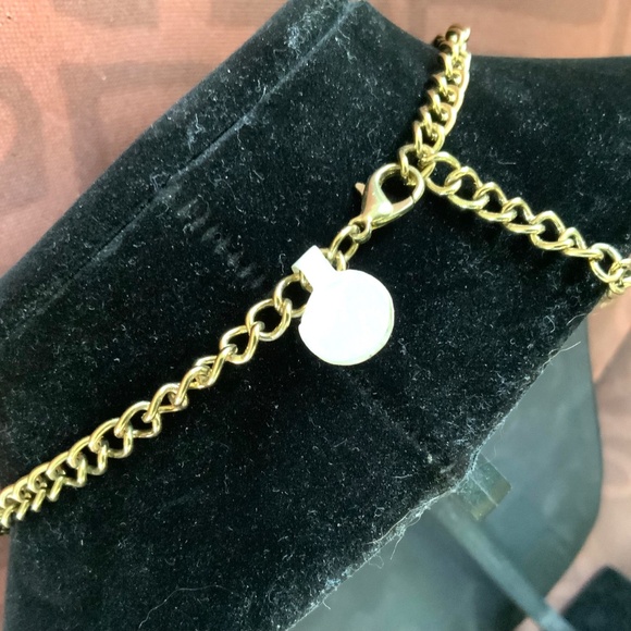 Two Stunning Golden Bronze NECKLACES Gold TASSEL  ⭐️GLASS FACETED BEAD - Picture 6 of 17